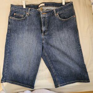 Stretch Denim Bermuda Shorts